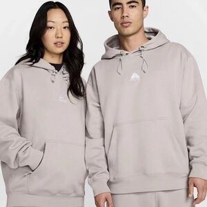 Nike ACG Hoodie Therma-FIT Gray Pullover Oversized DH3087-009 Unisex Size XS